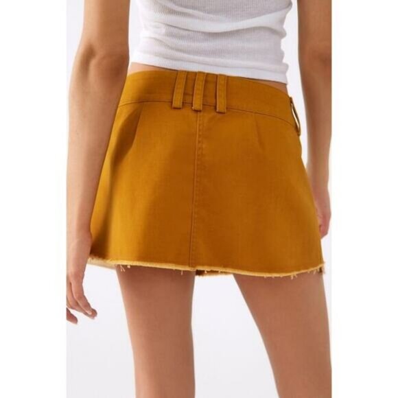 BDG Urban Outfitters Sydney Pleated Brun Mini Skirt Size XS - Picture 3 of 8